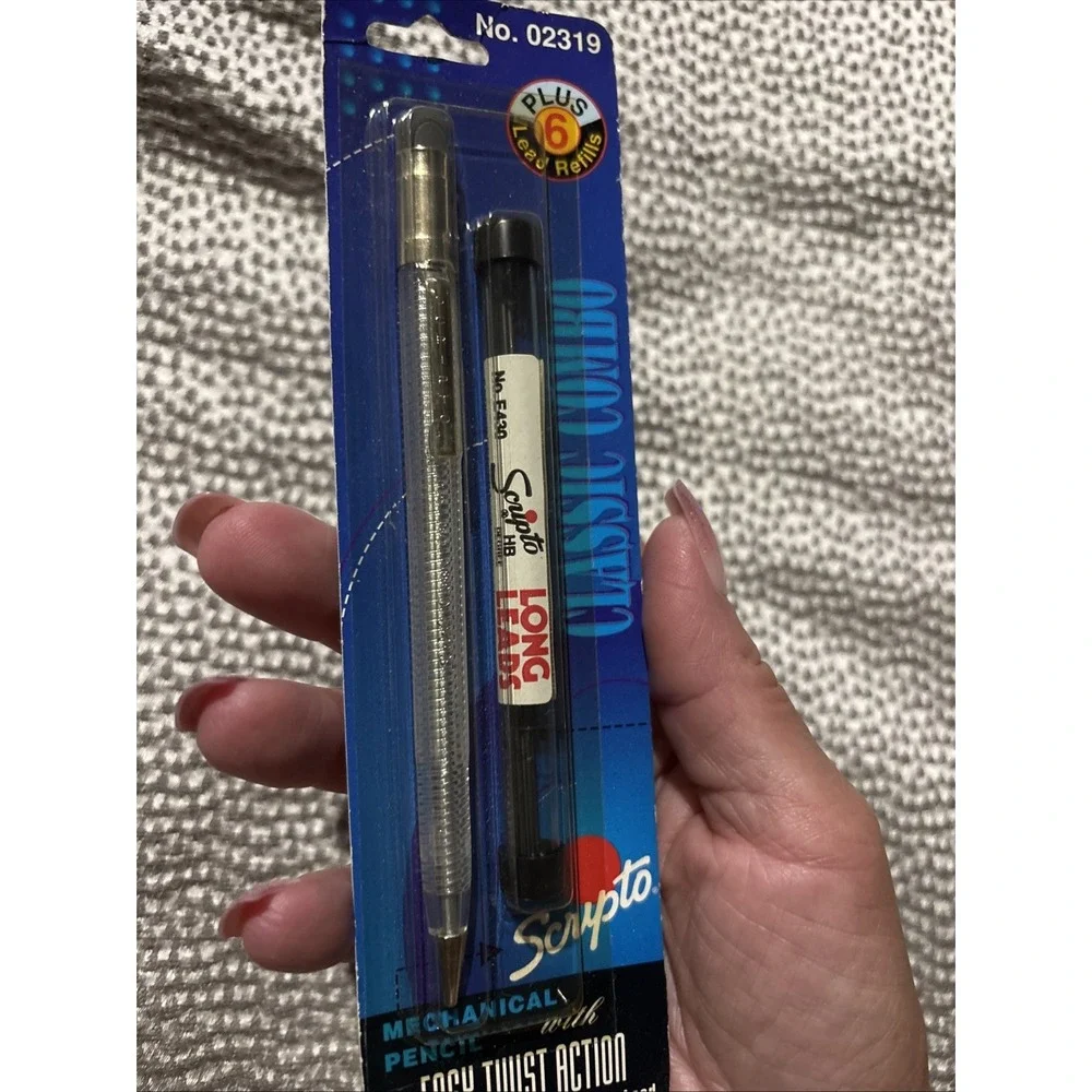 1993 Scripto Pencil Classic Combo Long Lead Pack B319 02319 New NOS Clear